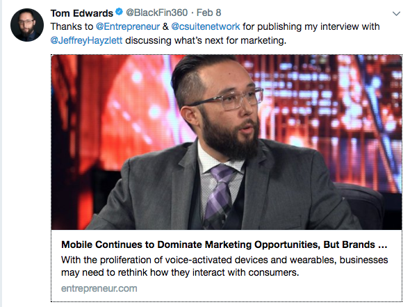 In The News: Entrepreneur.com RE: What’s Next?